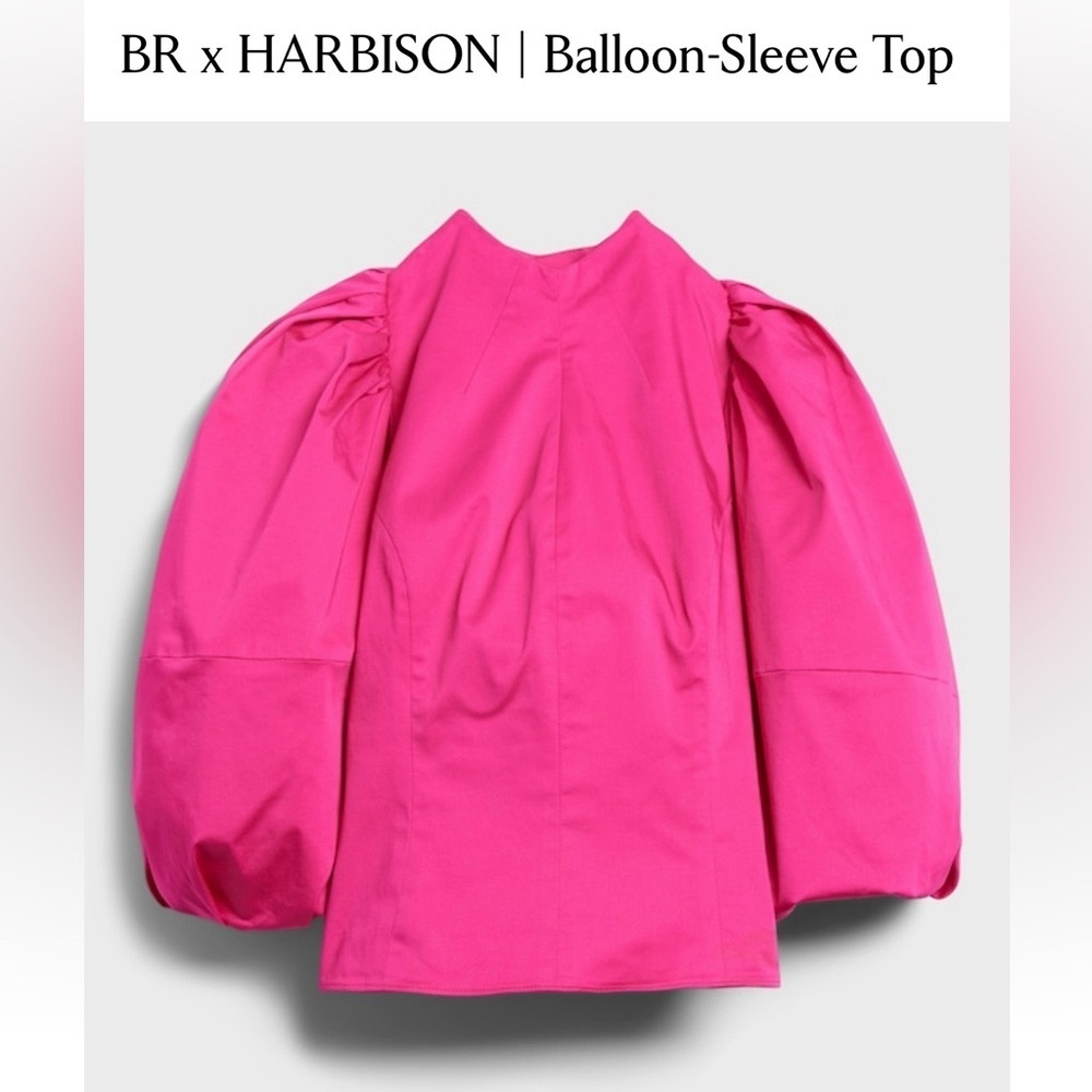BR x Harrison Balloon Sleeve Top Pink! Tall!!!